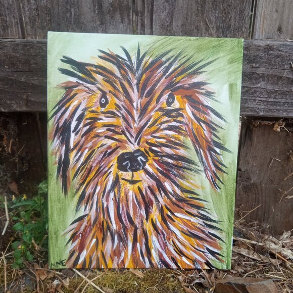 Scruffy Dog Painting - Picture 2 of 7